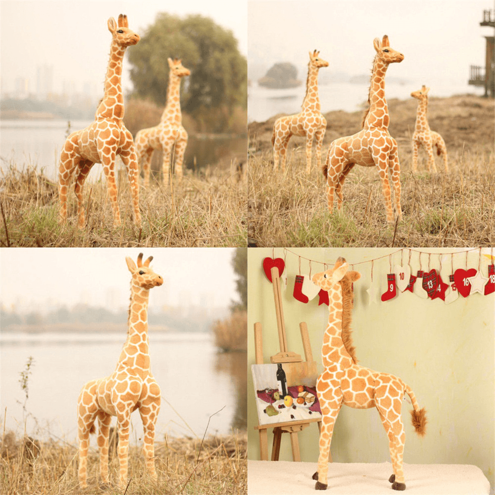 Grande poupée girafe en peluche géante de 60 cm, jouet doux pour enfants