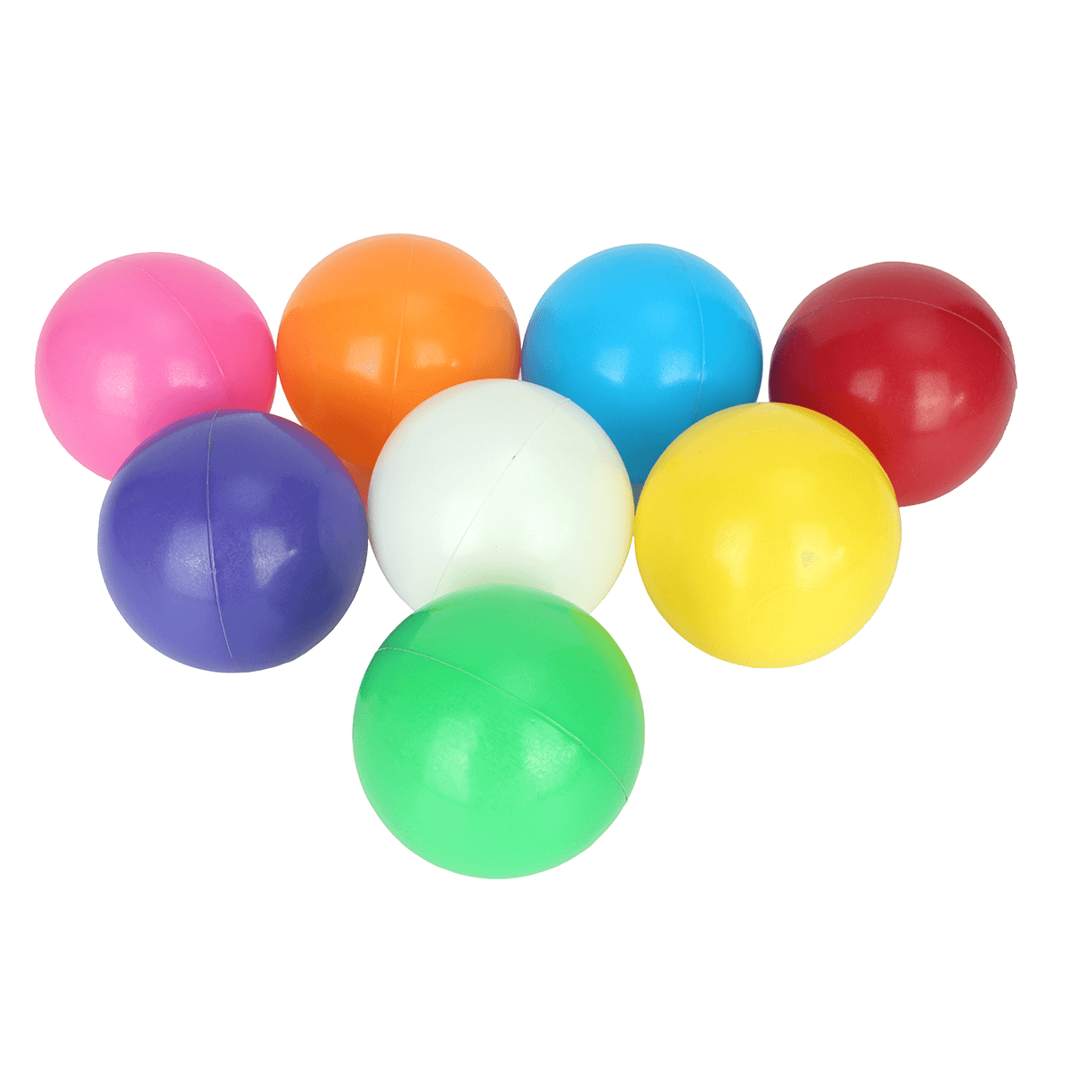 Lot de 100 balles de natation colorées en plastique souple pour bébé et enfant, 8 cm