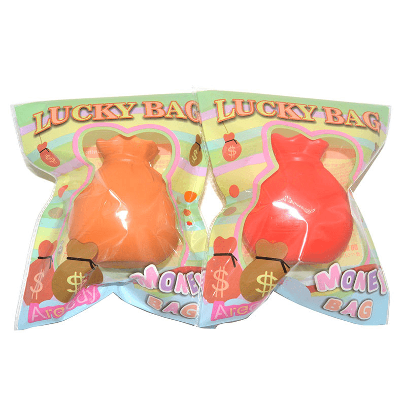 Areedy Squishy Fortune Money Lucky Bag New Year Gift 9Cm Licensed Slow Rising Original Packaging Toy