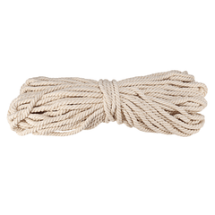 Cotton Rope 8Mm Natural Beige Twisted Cord DIY Craft Macrame Handmake String 45M Decorations