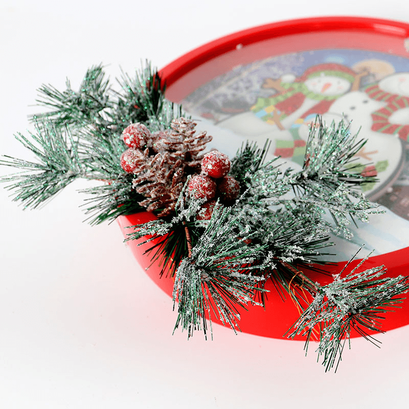 Adorno de corona de nieve con música para decoración del hogar para fiestas navideñas, juguetes para niños, regalo para niños