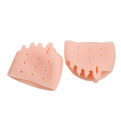 1 paire de séparateurs d'orteils en gel respirant ultra élastique, coussin correcteur d'oignon, coussin métatarsien pour hallux valgus, orteil en marteau