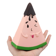 Fruit Squishy Watermelon Man 13.5CM Funny Expression Jumbo Slow Rising Rebound Toys with Packaging