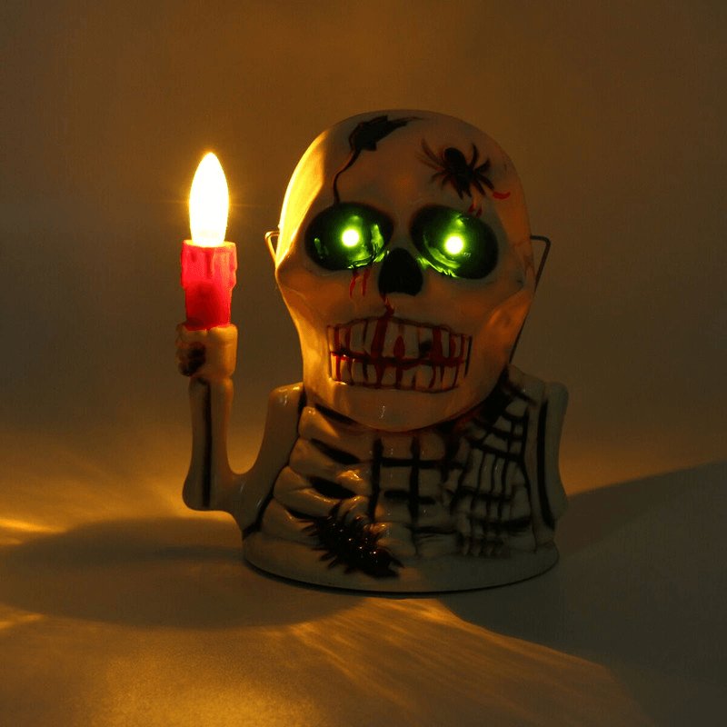 Suministros de decoración del hogar para fiestas de Halloween, lámpara fantasma luminosa portátil, juguetes para niños, regalo para niños