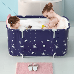 Baignoire pliante pour adultes, grande taille, 120 x 55 x 50 cm, pour le bain, le sauna, le spa, la maison et la famille