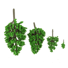 Lot de 10 mini arbres artificiels en peuplier de 3 à 14 cm pour décoration de maison, de bureau ou de fête