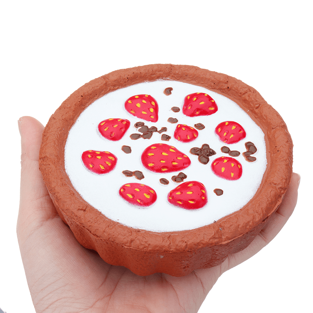 Gâteau au chocolat et aux fraises Squishy 12*4CM Slow Rising avec emballage Collection Cadeau Peluche