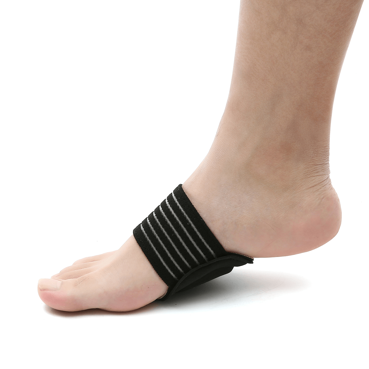 Lot de 2 paires de manchons de compression rembourrés pour fasciite plantaire, coussins de soulagement des pieds pour fasciite plantaire, voûtes plantaires affaissées, problèmes de pieds endoloris pour hommes et femmes