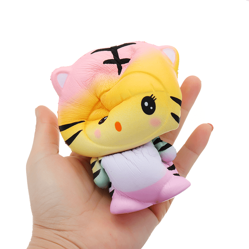 Gigglebread Tiger Squishy 12*9.5*7.5Cm Slow Rising with Packaging Collection Gift Soft Toy