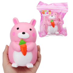 Carrot Rabbit Squishy 9*12.5Cm Slow Rising with Packaging Collection Gift Soft Toy