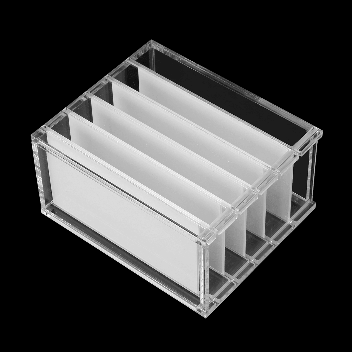 Caja de almacenamiento de acrílico transparente de 5 capas para pestañas, organizador de cosméticos, soportes para paletas de pegamento para pestañas