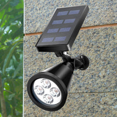 Solar Waterproof Conical Spotlight LED Outdoor Floor Plug Light