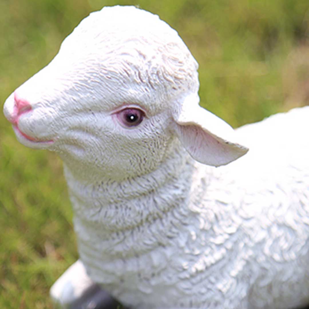 Lamb Garden Resin Statue Decoration