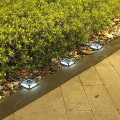 Réverbère de balcon de jardin extérieur à LED solaire étanche carré moderne 