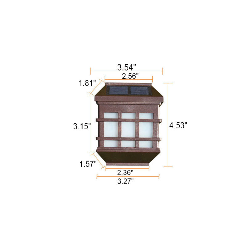 Lámpara de pared solar LED impermeable para exteriores con panel de ventana para patio 