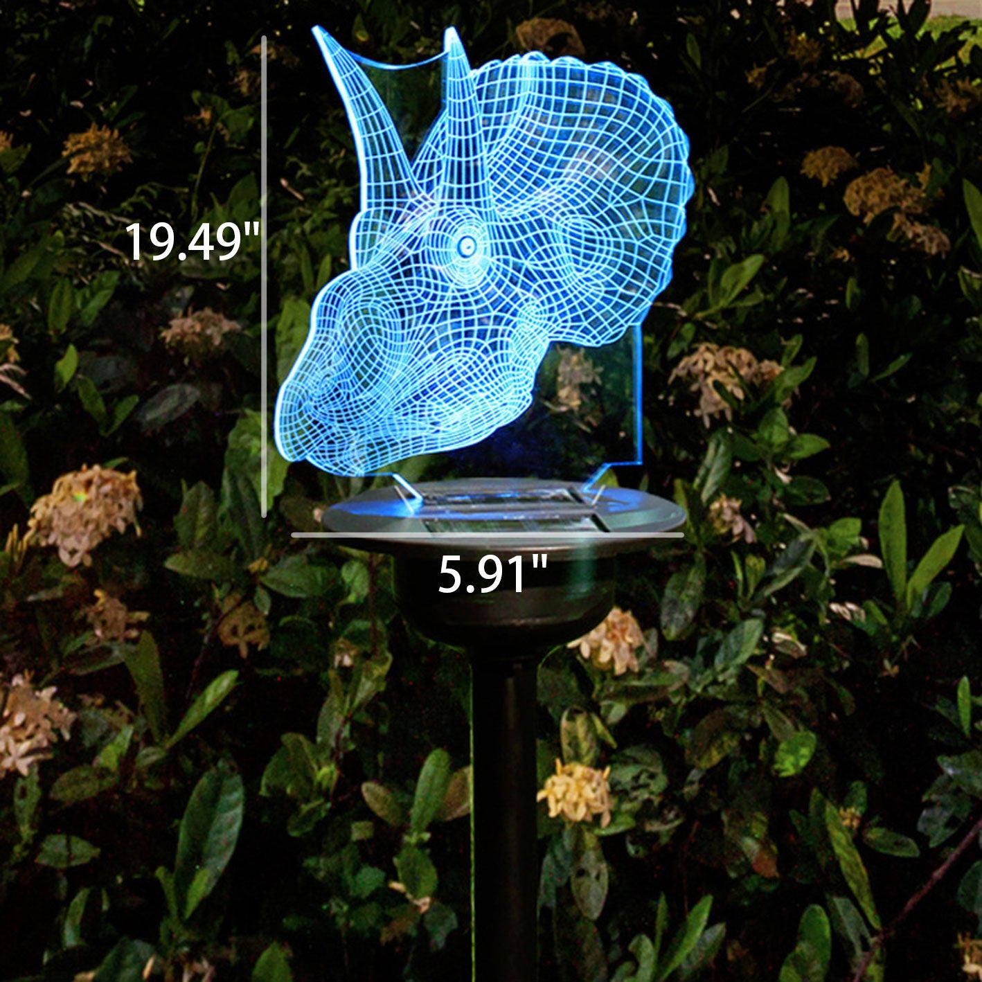 Lampe de paysage décorative en acrylique à LED pour jardin et pelouse 