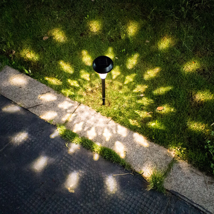 Lámpara LED de exterior con forma de cono de vidrio solar moderna para jardín 