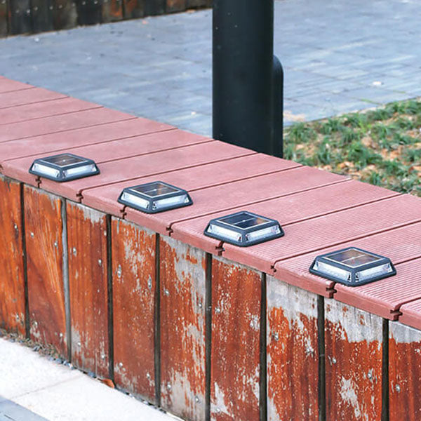 Réverbère de balcon de jardin extérieur à LED solaire étanche carré moderne 