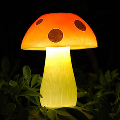 Lampe solaire de jardin à LED en résine en forme de champignon, imperméable, pour extérieur 