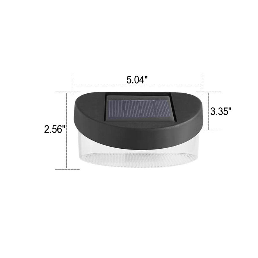 Lámpara de pared con luz LED solar para exteriores para valla de jardín 