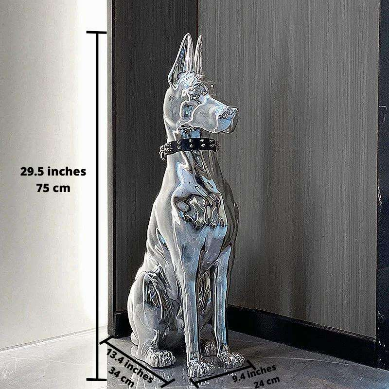 ArtZ® Electroplated Doberman Dog Statue