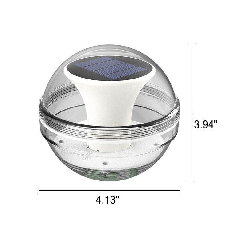 Lampe LED solaire d'extérieur ronde et moderne à énergie solaire 