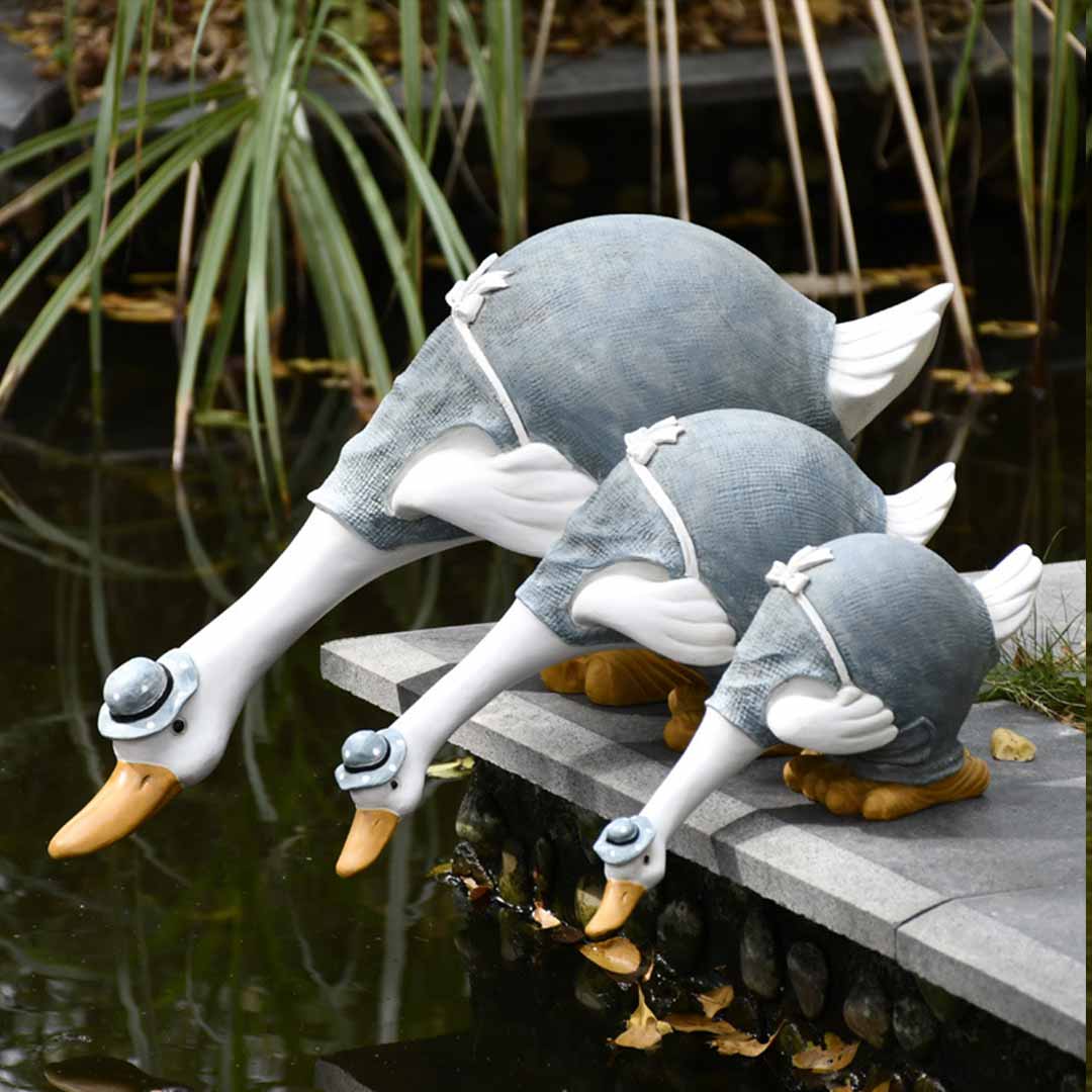 Garden Duck Statue