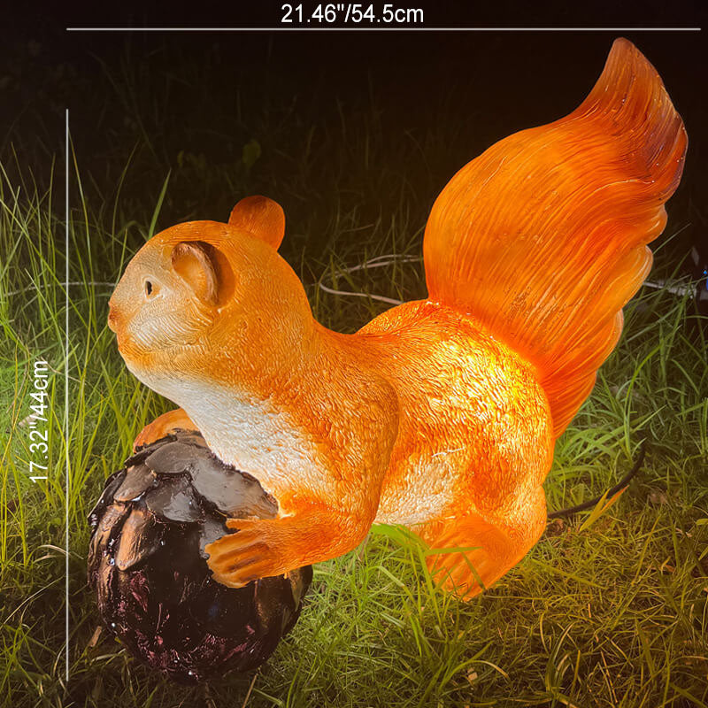 Outdoor Waterproof Resin Squirrel LED Lawn Landscape Light