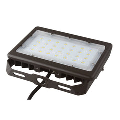 Projecteur LED d'extérieur 50 W, 6 250 lm, super lumineux, 5 700 K, projecteur extérieur étanche IP65, bronze, support en U, éclairage de sécurité pour jardin, pelouse