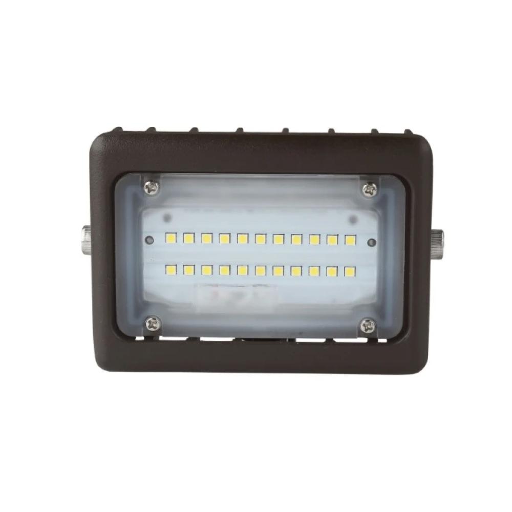 Foco LED de seguridad para exteriores de 15 W, 5700 K, 1730 LM, iluminación de paisaje impermeable IP65, montaje en U, bronce, reflector de seguridad para áreas de jardín al aire libre