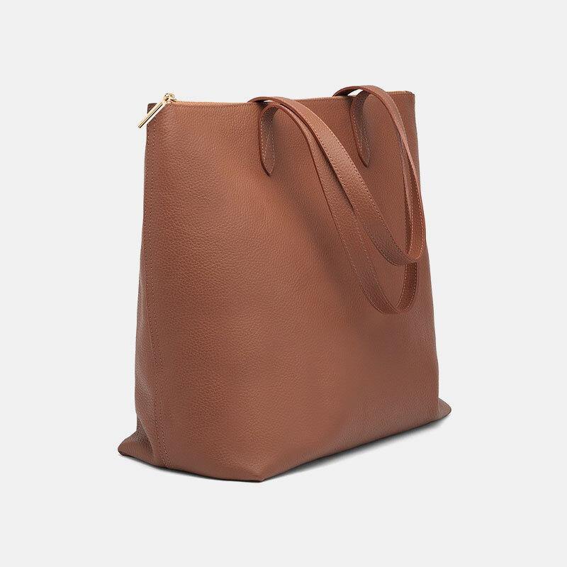 Brenice Porte-clés en cuir PU pour femme Sac à main pour ordinateur portable à poches multiples et grande capacité 