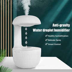 Humidificateur d'air anti-gravité Humidificateur à contre-courant silencieux Gouttes d'eau en lévitation Brumisateur à brume fraîche Soulage la fatigue