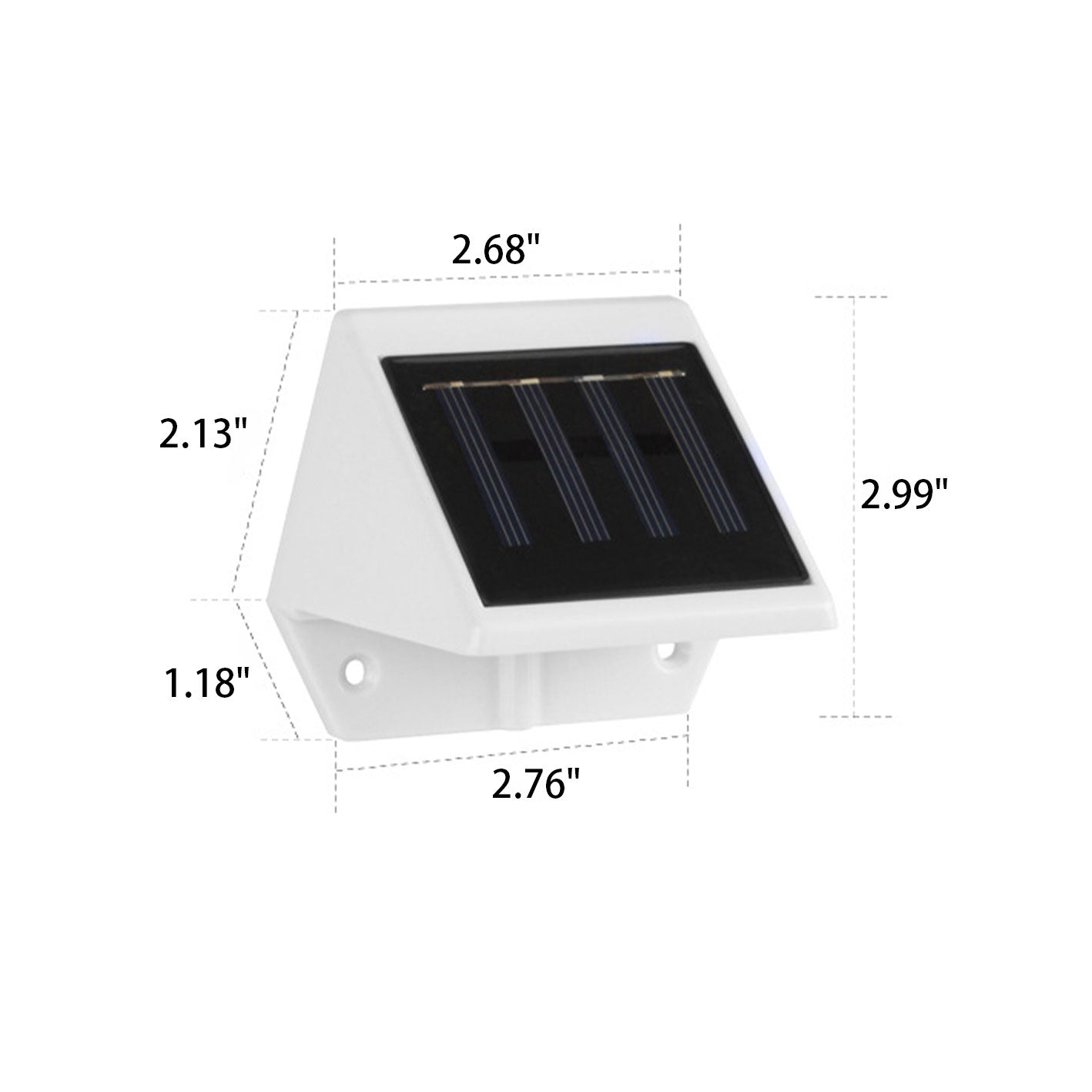 Applique murale de jardin solaire à LED en plastique étanche pour extérieur 