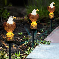 Solar Resin Eagles Outdoor Waterproof LED Garden Decorative Landscape Light