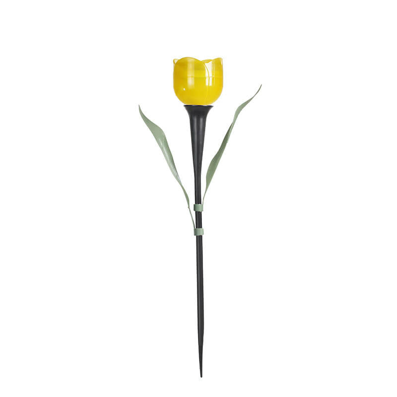 Lámpara LED solar moderna con forma de tulipán para jardín, decorativa, para el suelo 