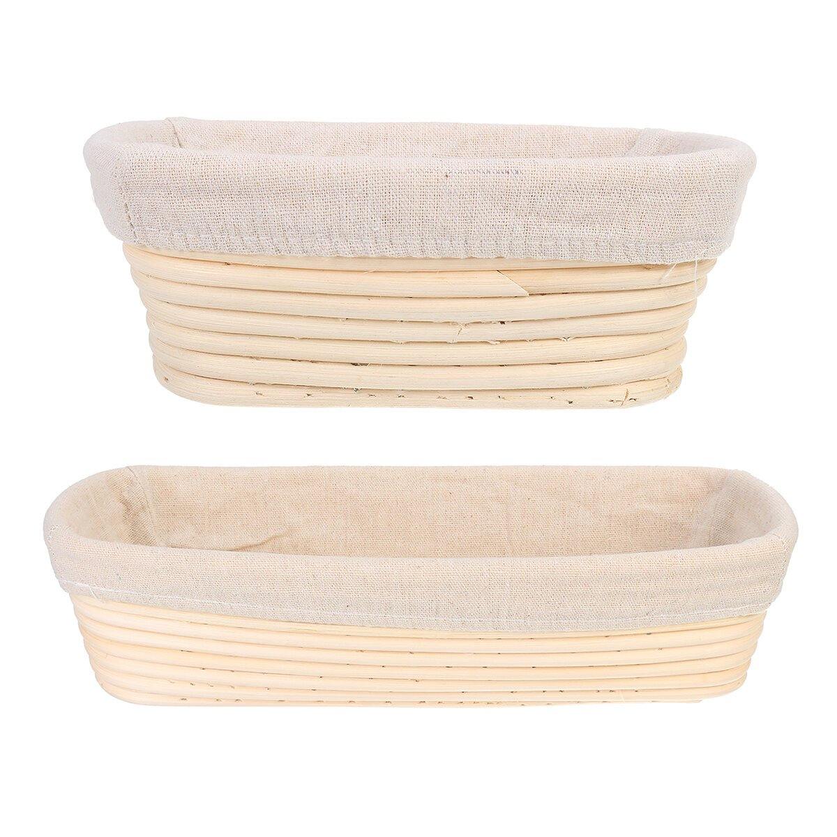 Banneton Bread Pan Bakery Proofing Bread Proofing Basket For Dough Bakery Tools Box Oval Fermentation Rattan Basket