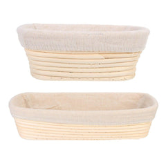 Banneton Bread Pan Bakery Proofing Bread Proofing Basket For Dough Bakery Tools Box Oval Fermentation Rattan Basket