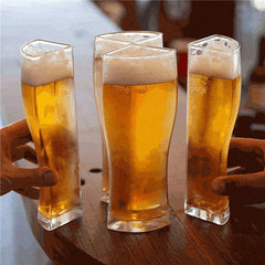 Verres à bière Super Schooner, tasse séparable en 4 parties, grande capacité, tasse à bière épaisse en verre transparent pour club, bar, fête 