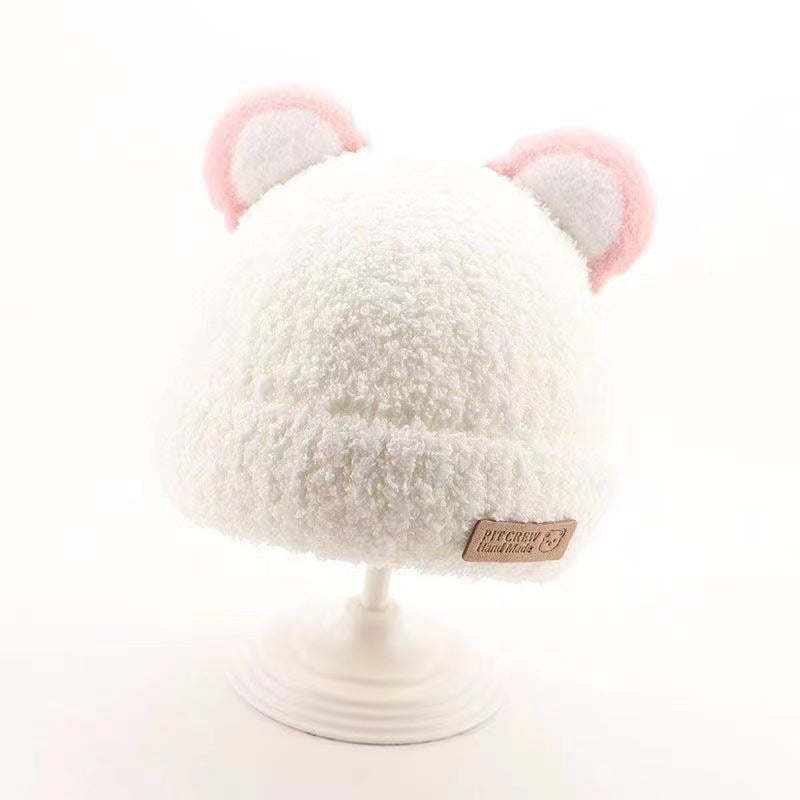 Cartoon Knitted Plush Children's Hat