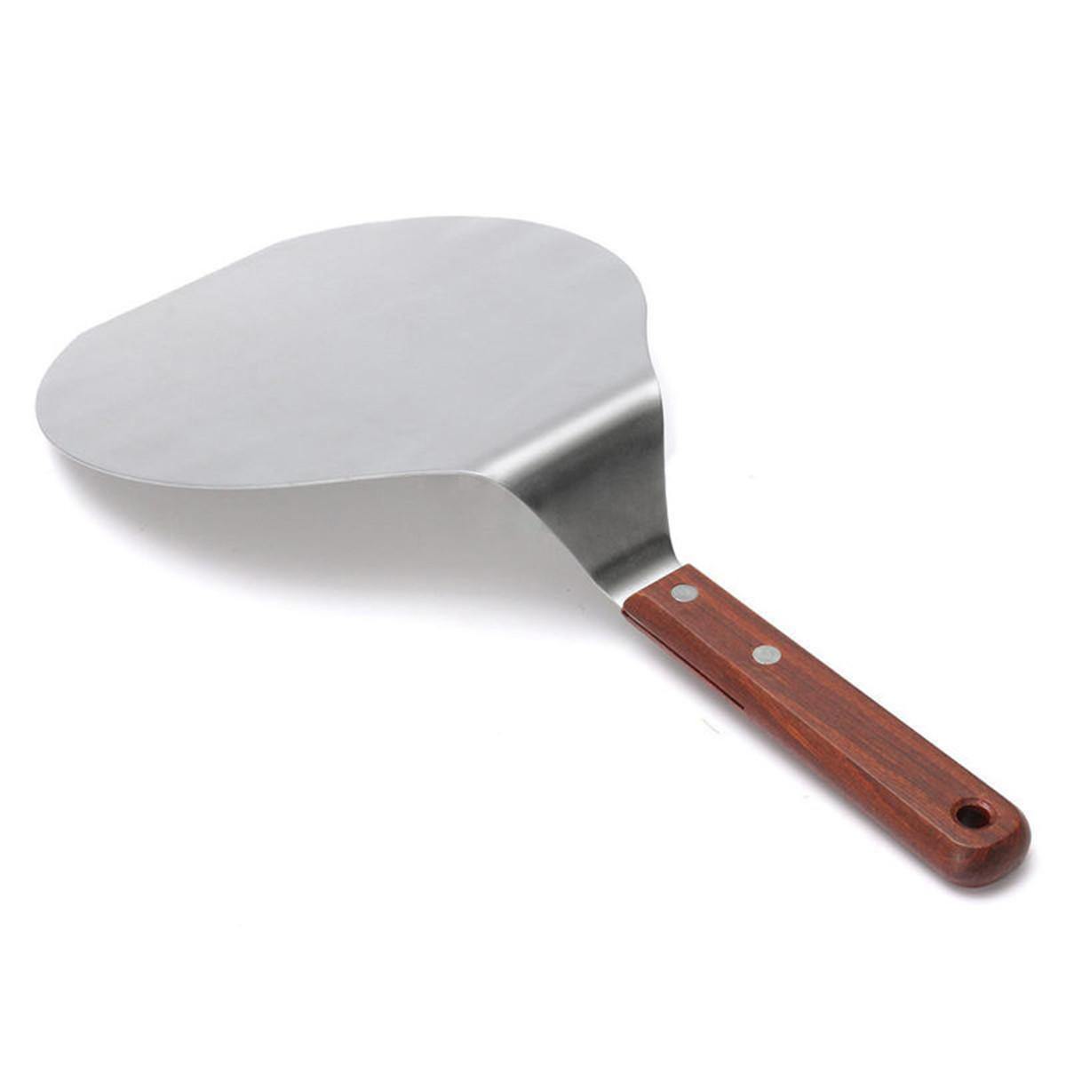 Spatule à pizza en acier inoxydable de 13 pouces, pelle à éplucher, support pour lève-gâteau, outil de cuisson 