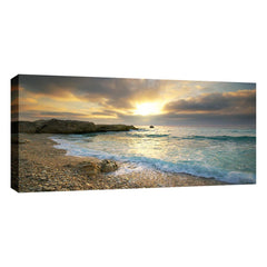 Beach Canvas Print Ocean Wave Sunset Sea No Frame Paintings Art Wall Home Decor