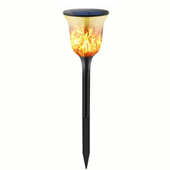 Lampe torche solaire d'extérieur à flamme pour pelouse, éclairage de paysage pour jardin au sol 