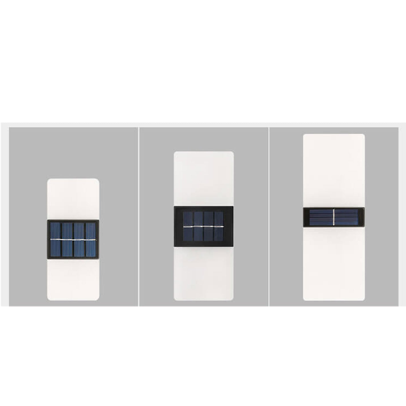 Courtyard Waterproof Acrylic LED Solar Wall Sconce Lamp Outdoor Light