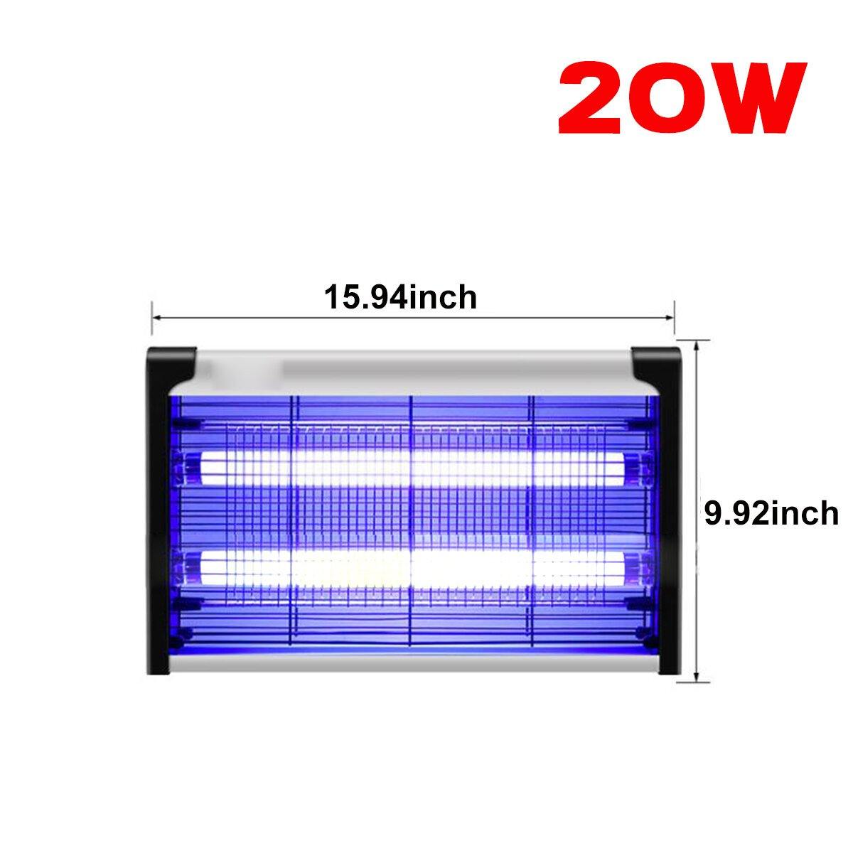 Piège à moustiques électrique 20 W/40 W, piège à lumière, piège à faible bruit pour la maison 