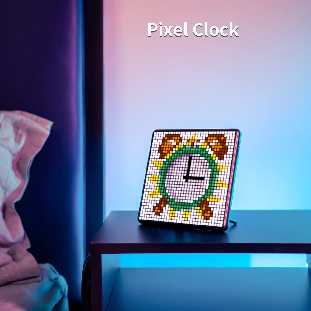 Écran Divoom Pixoo Max Pixel, écran de contrôle de téléphone portable APP avec écran LED programmable 32 X 32