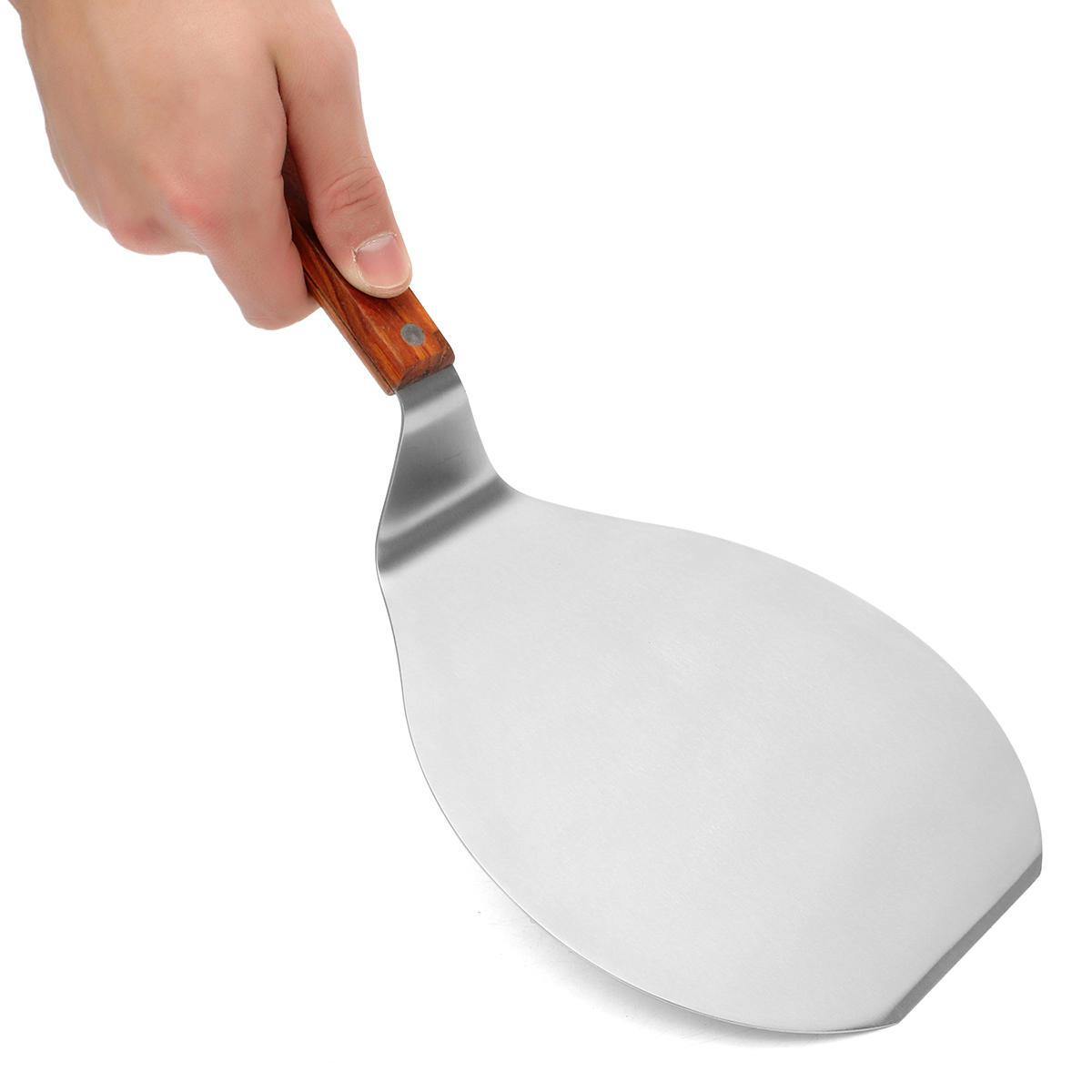 Spatule à pizza en acier inoxydable de 13 pouces, pelle à éplucher, support pour lève-gâteau, outil de cuisson 