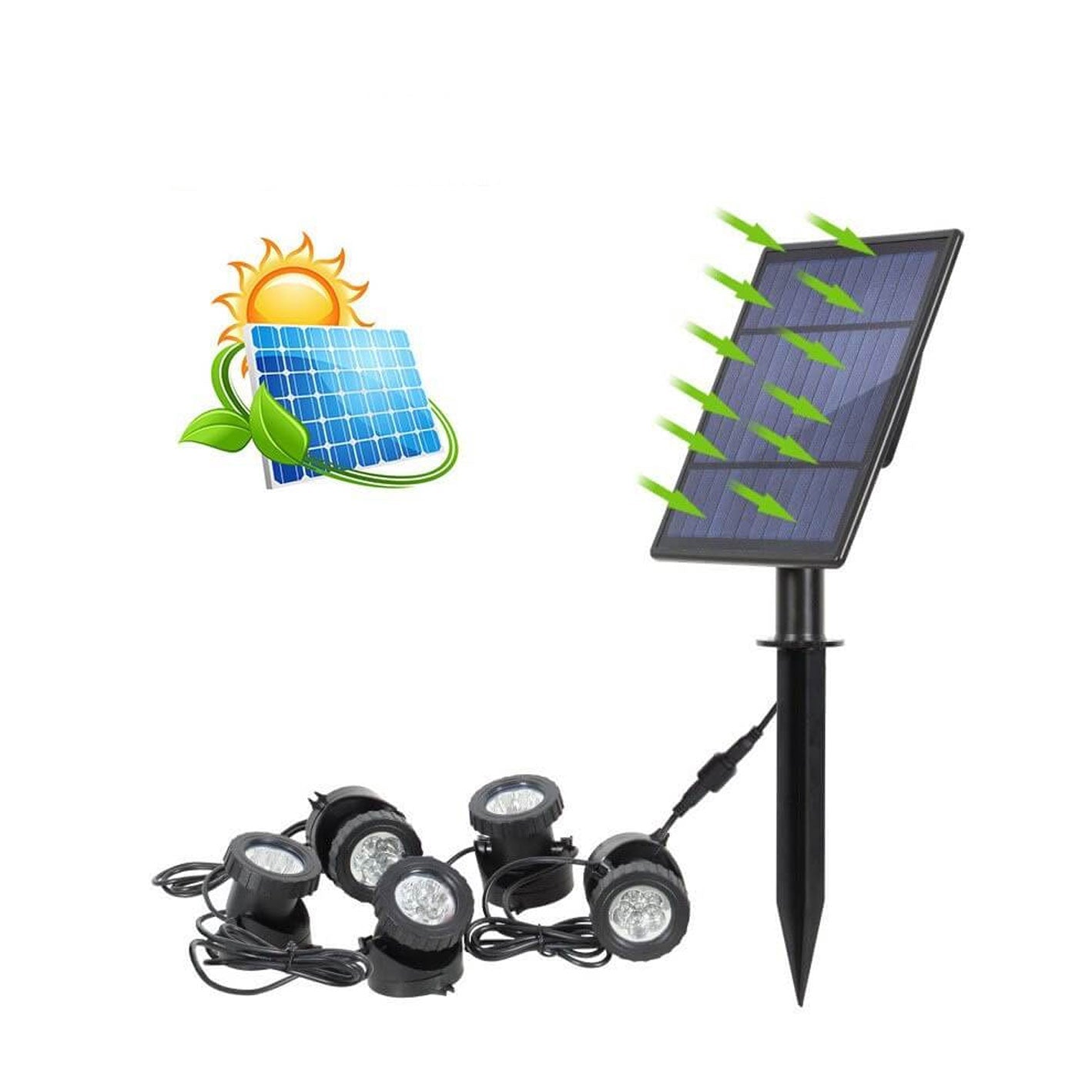 Solar Waterproof RGB Lawn Decoration LED Spotlight Landscape Light