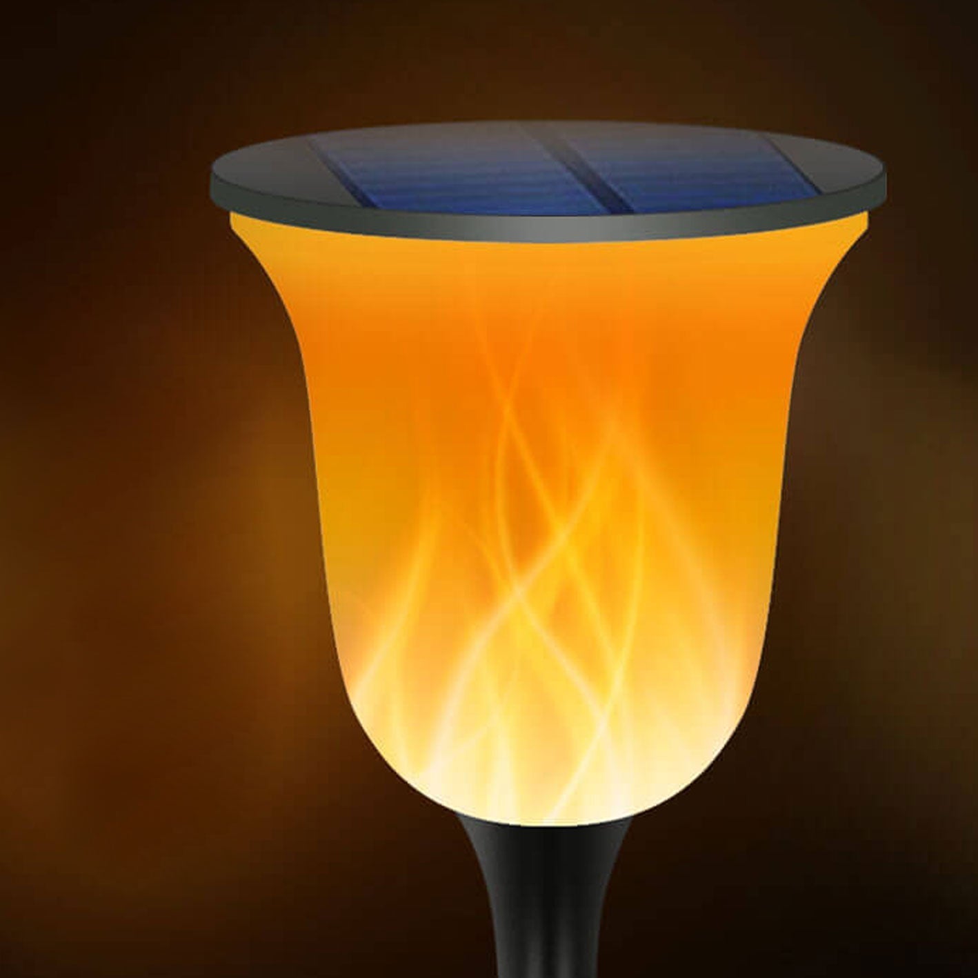 Lampe torche solaire d'extérieur à flamme pour pelouse, éclairage de paysage pour jardin au sol 