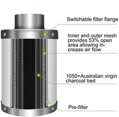 Filtre à charbon à air australien 8" 