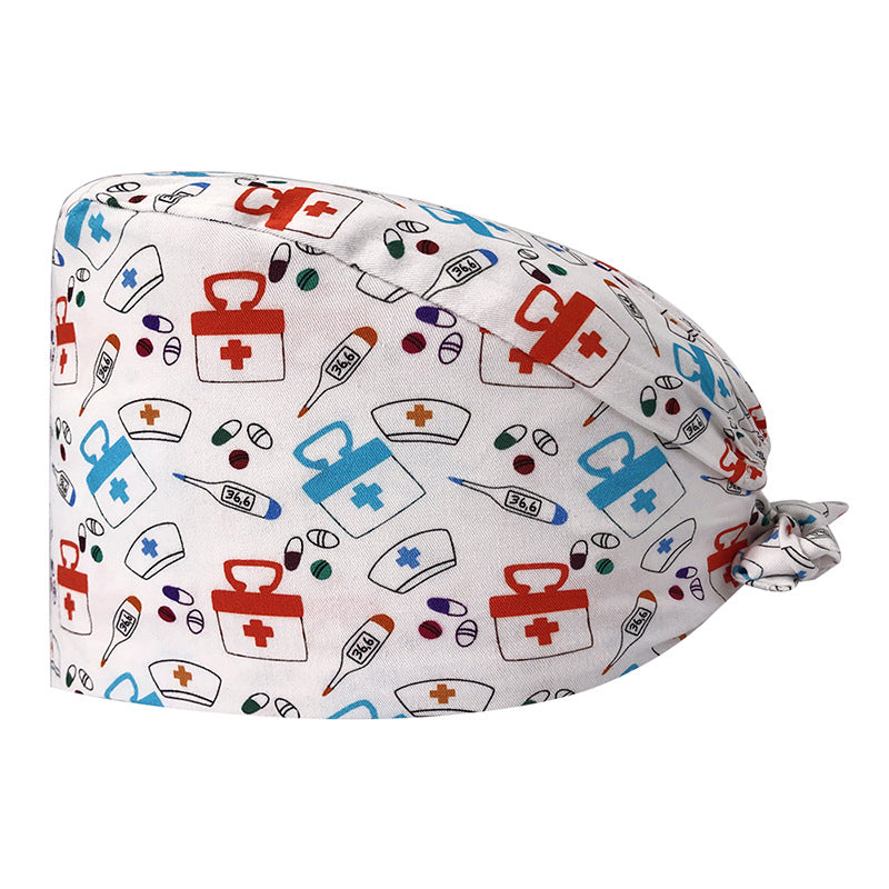 Cute Printed Cotton Nurse Hat